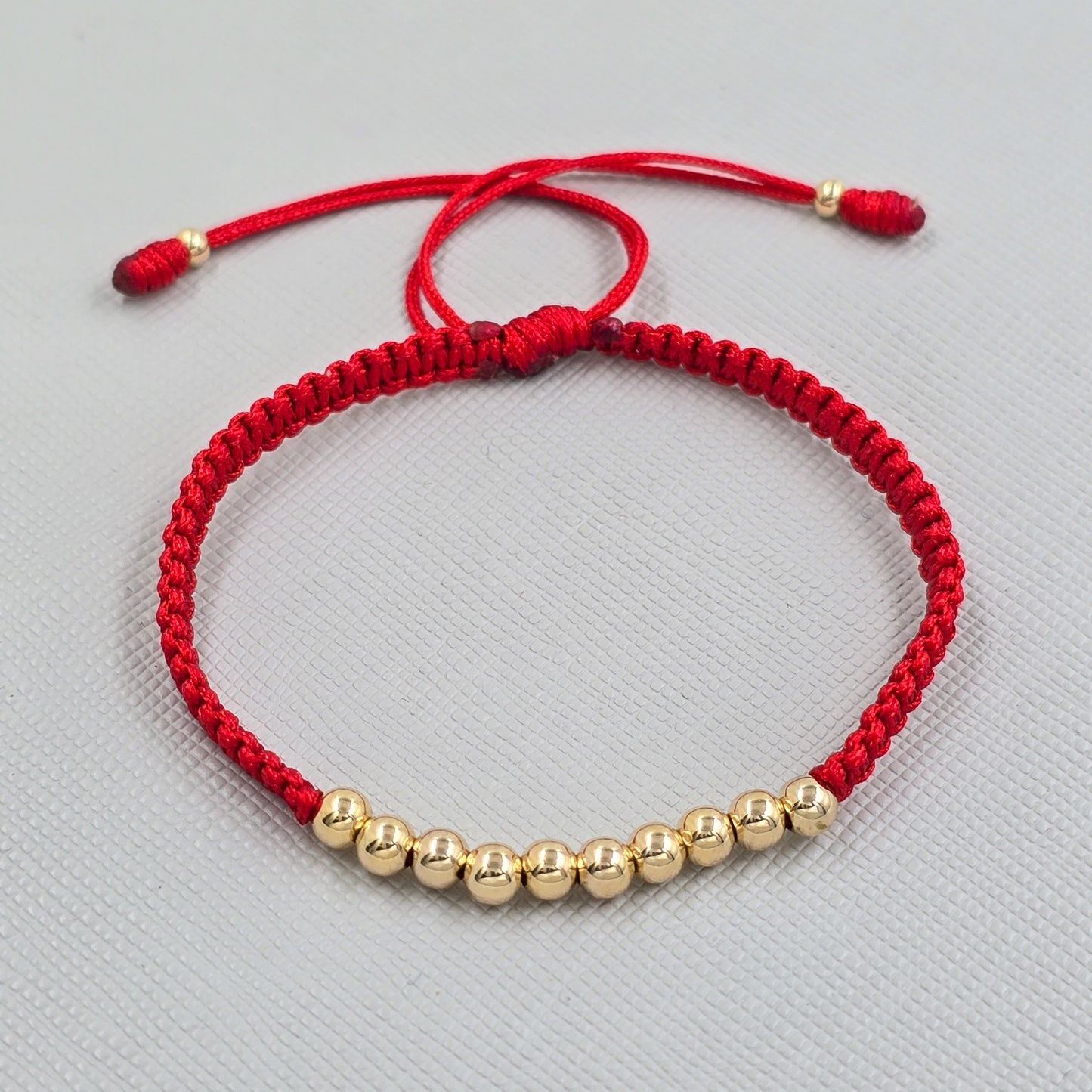 Brazalete Macramé Rojo